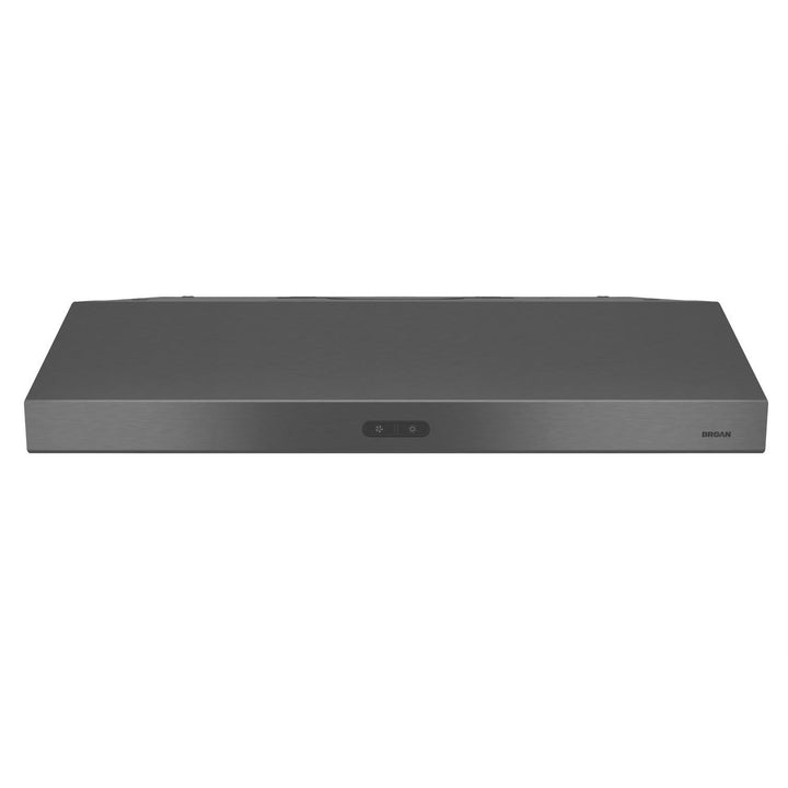 BROAN BCDF136BLS Glacier 36-Inch Convertible Under-Cabinet Range Hood, 375 Max Blower CFM, Black Stainless Steel