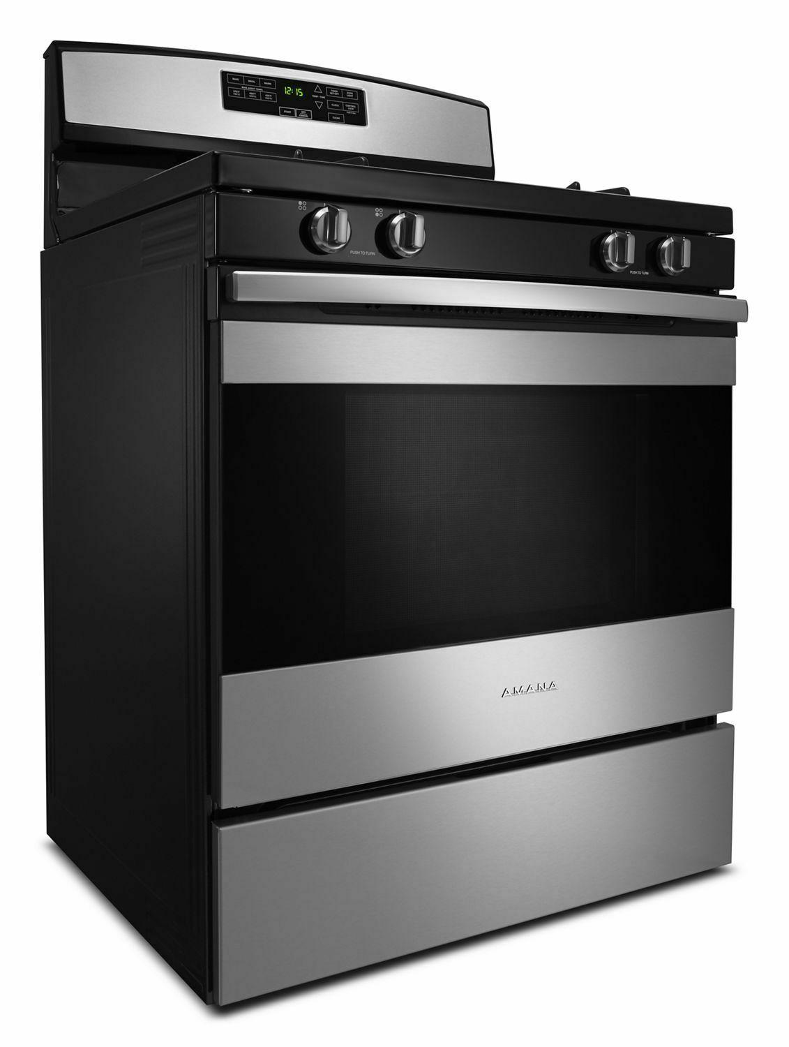 AMANA AGR6603SFS 30-inch Gas Range with Self-Clean Option - Stainless Steel