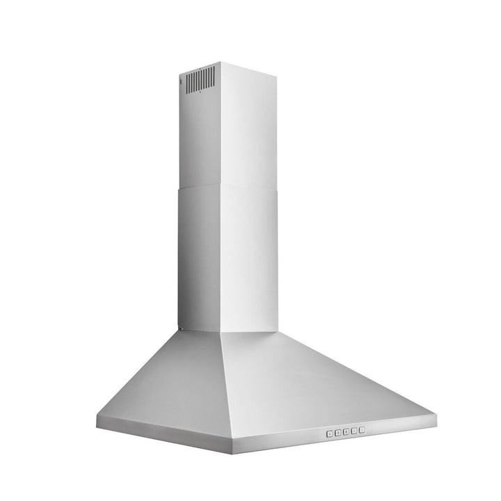 BROAN BWP2244SS 24-Inch Convertible Wall-Mount Pyramidal Chimney Range Hood, 450 MAX CFM, Stainless Steel