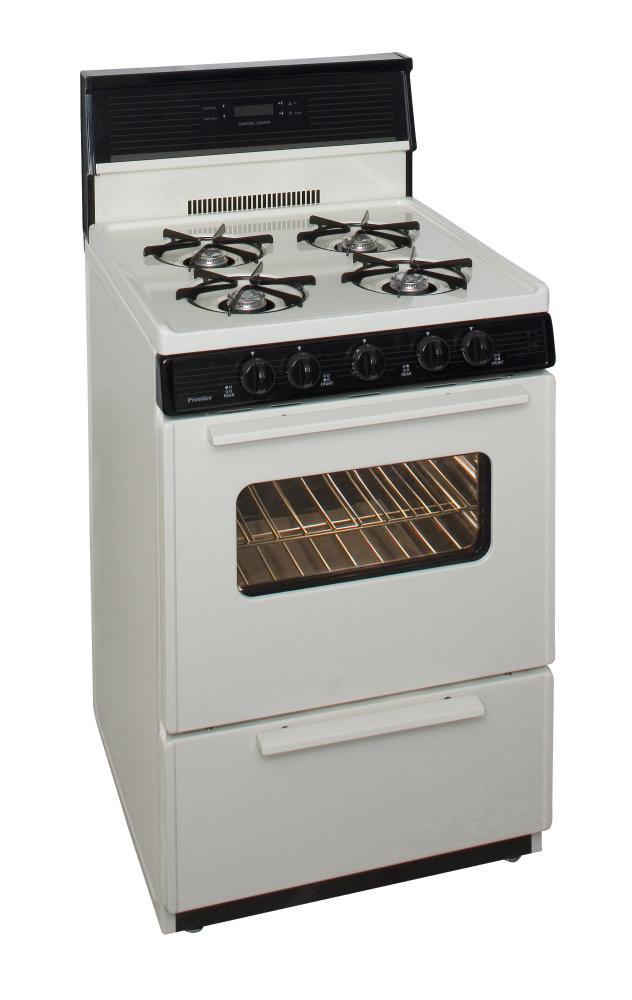 PREMIER SCK240TP 24 in. Freestanding Gas Range in Biscuit