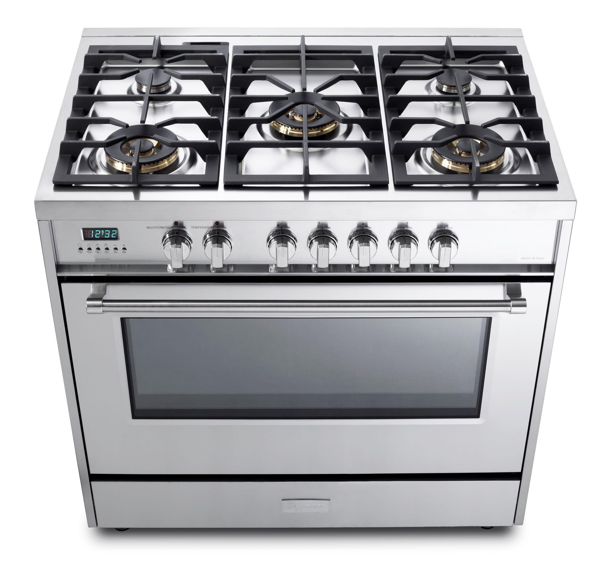 VERONA VDFSGE365SS Designer 36" Dual Fuel Single Oven - Stainless Steel