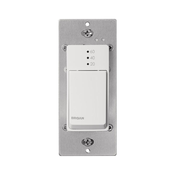 BROAN CD60W Broan-NuTone R 20-40-60 Min Countdown Timer Exhaust Fan Wall Control Switch