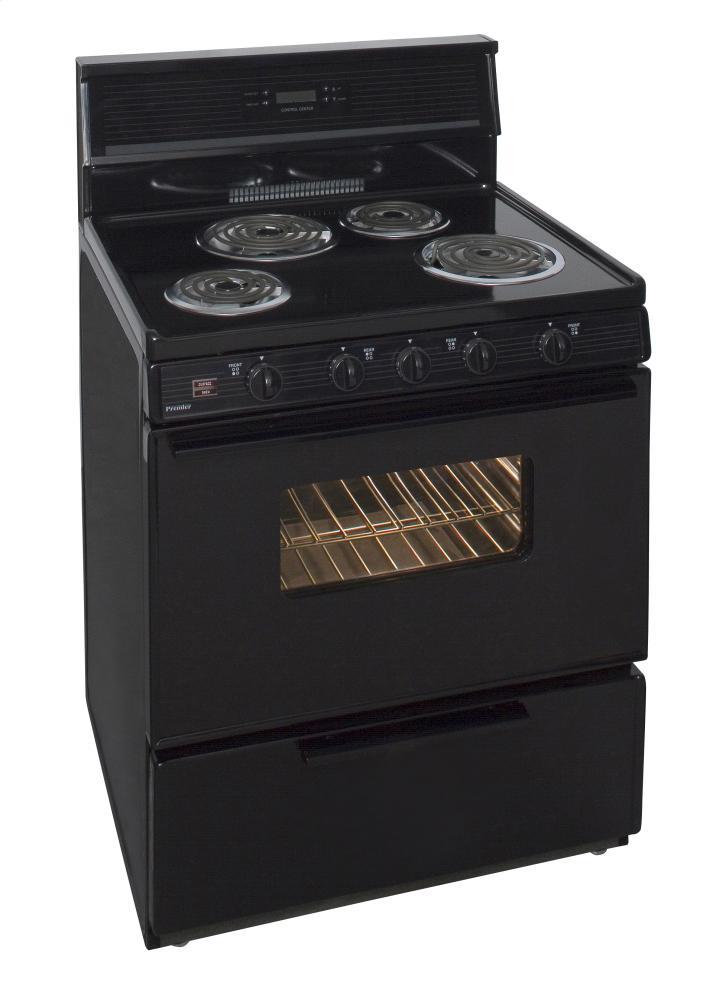 PREMIER EDK240BP 30 in. Freestanding Electric Range in Black