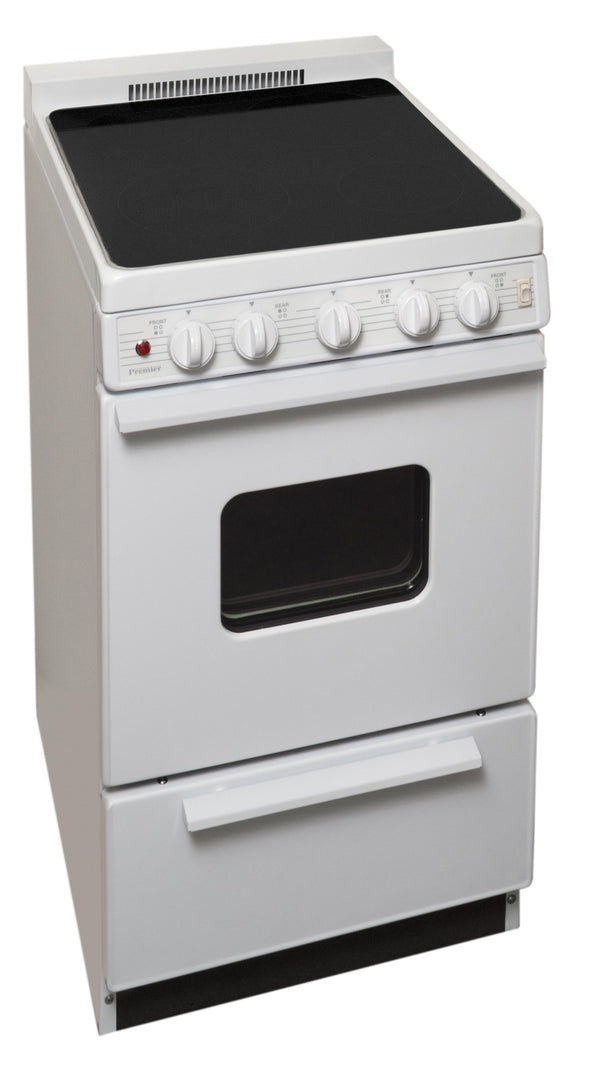 PREMIER EAS2X0OP 20 in. Freestanding Smooth Top Electric Range in White