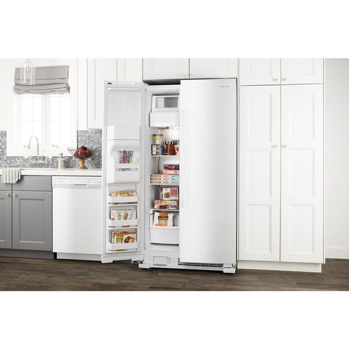AMANA ASI2175GRW 33-inch Side-by-Side Refrigerator with Dual Pad External Ice and Water Dispenser