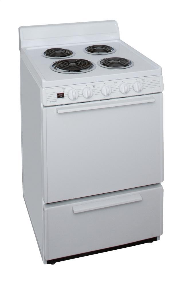 PREMIER ECK100OP 24 in. Freestanding Electric Range in White