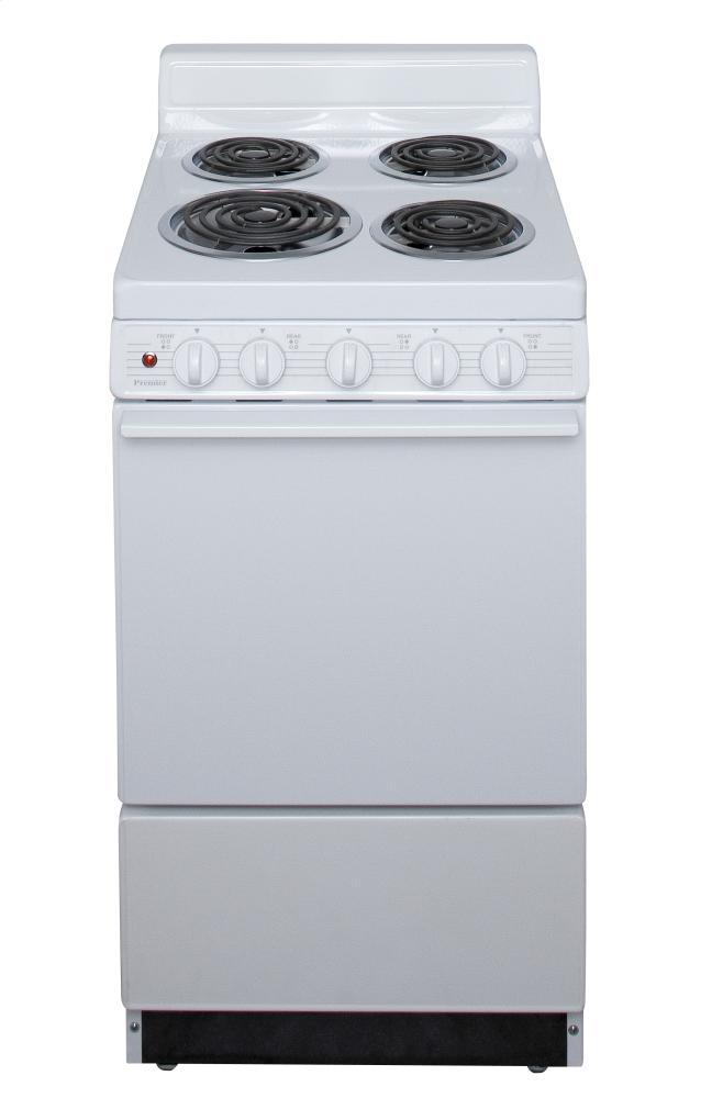 PREMIER EAK102OP 20 in. Freestanding Electric Range in White