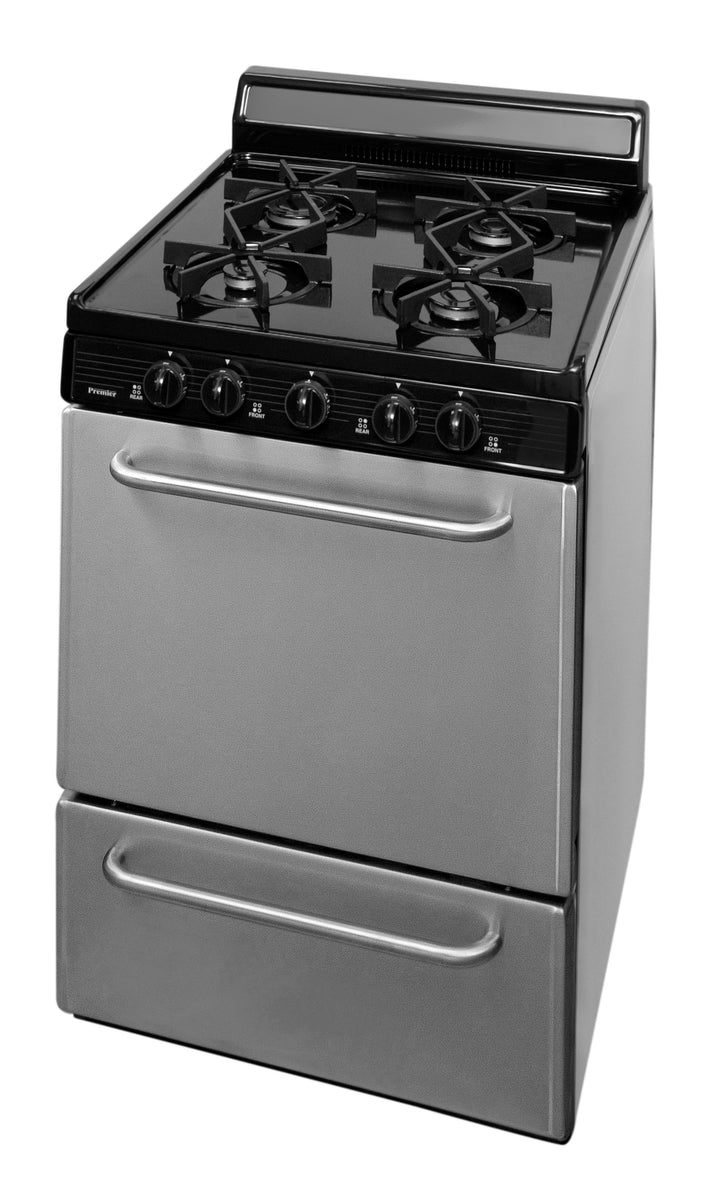 PREMIER SJK600BP 24" Freestanding Sealed Burner Gas Range in Stainless Steel