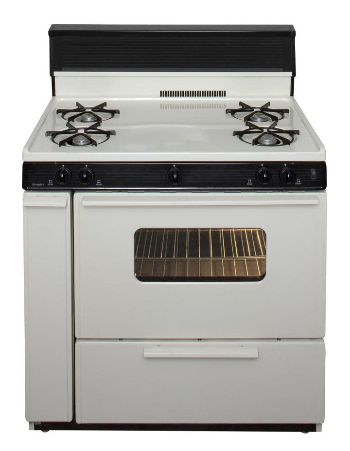 PREMIER SLK240TP 36 in. Freestanding Gas Range in Biscuit