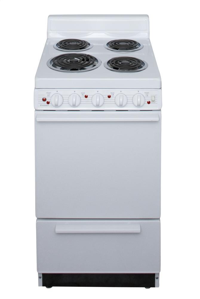 PREMIER EAKLOHOP 20 in. Freestanding Electric Range in White