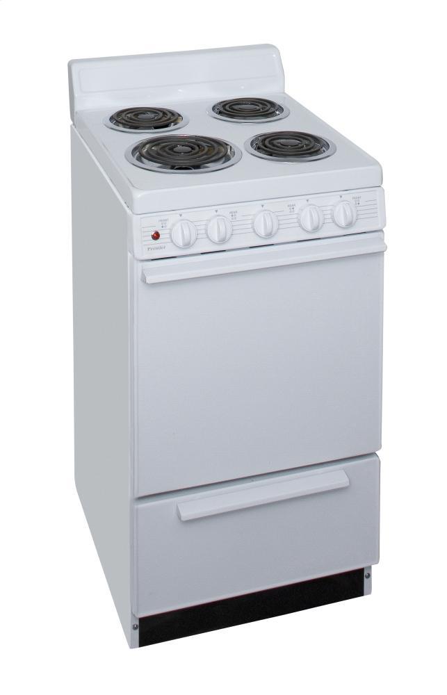 PREMIER EAK100OP 20 in. Freestanding Electric Range in White