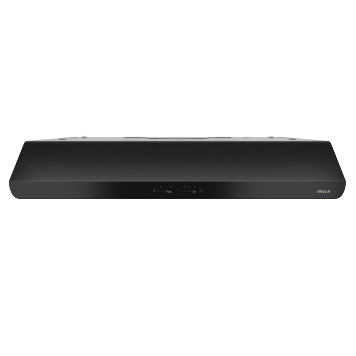 BROAN BKSH130BL Broan 30-Inch 300 Max Blower CFM 5.0 Sones Black Range Hood