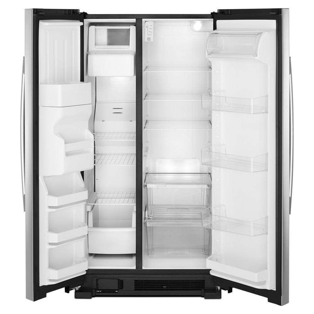 AMANA ASI2175GRS 33-inch Side-by-Side Refrigerator with Dual Pad External Ice and Water Dispenser