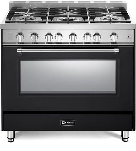 VERONA VPFSGG365E Prestige 36" Gas Single Oven Range - Matte Black