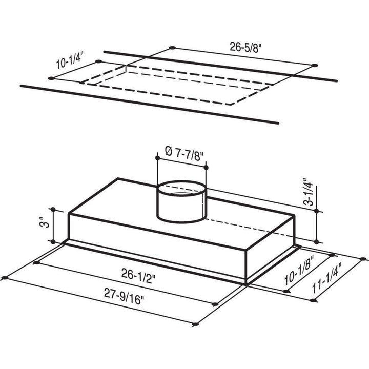 BROAN RMPE7004 Elite Custom Range Hood Insert, External Blower, Stainless Steel