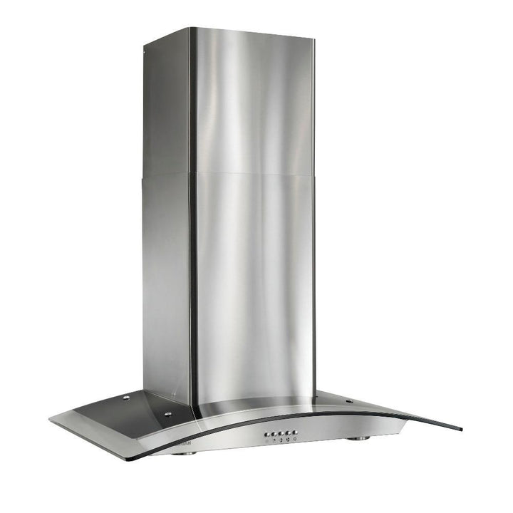 BROAN B5630SS 30-Inch Arched Glass Wall Mount Chimney Range Hood w/ Light, Stainless Steel