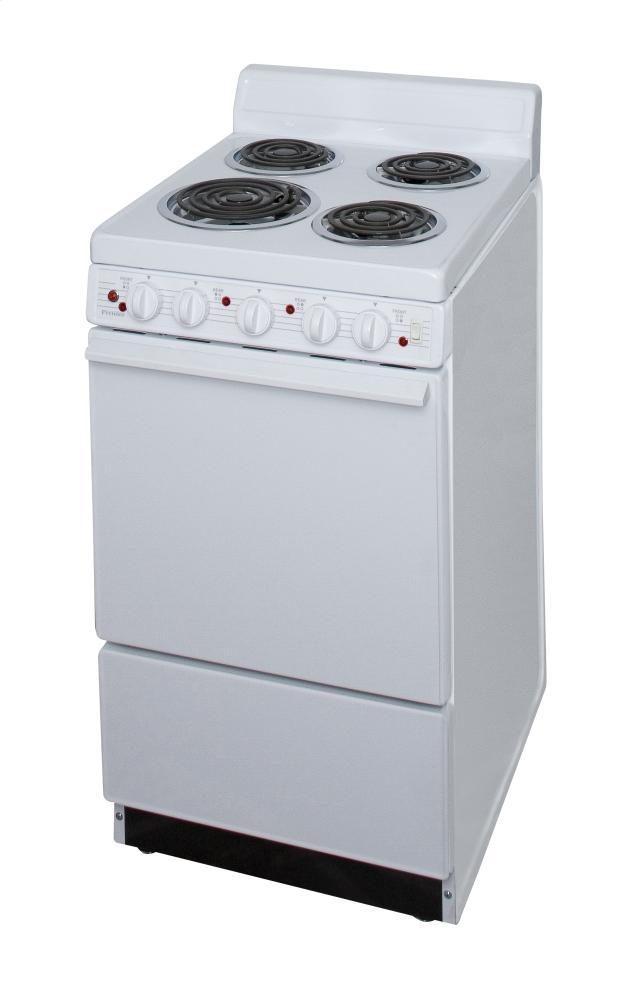 PREMIER EAKL0AOP 20 in. Freestanding Electric Range in White