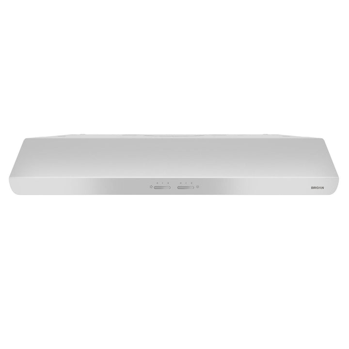 BROAN BKSH130WW Broan 30-Inch 300 Max Blower CFM 5.0 Sones White Range Hood