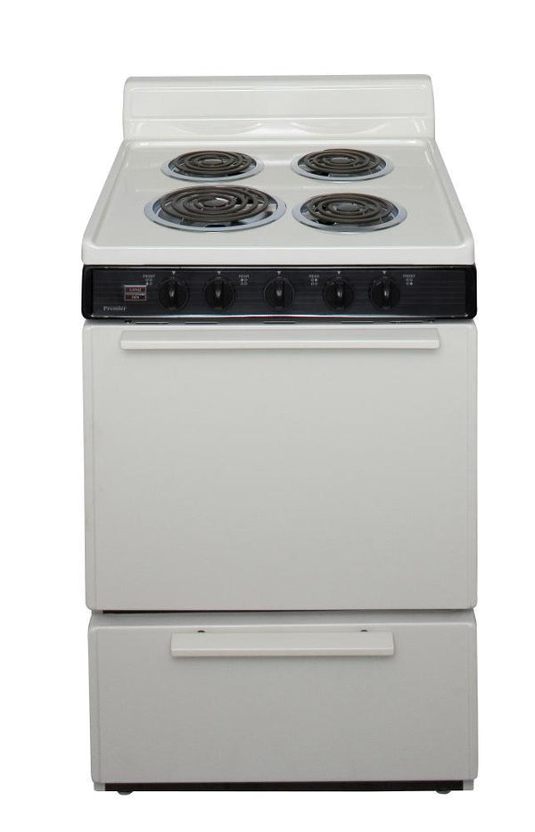 PREMIER ECK100TP 24 in. Freestanding Electric Range in Biscuit