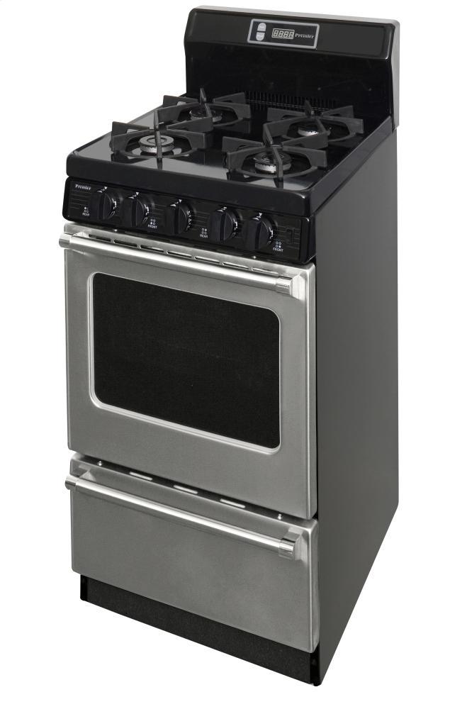 PREMIER P20S3502P 20 in. Freestanding Gas Range in Stainless Steel