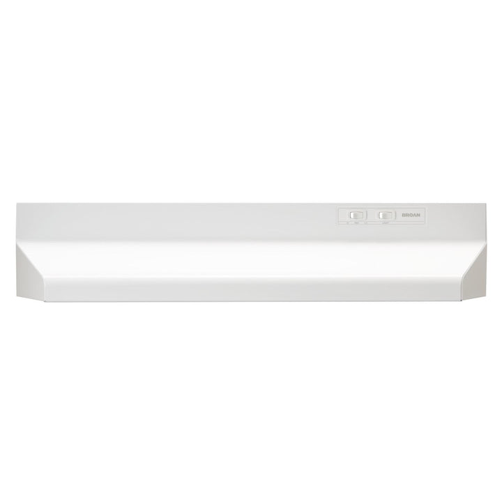 BROAN BUEZ024WW 24-Inch Ducted Under-Cabinet Range Hood w/ Easy Install System, 210 Max Blower CFM, White