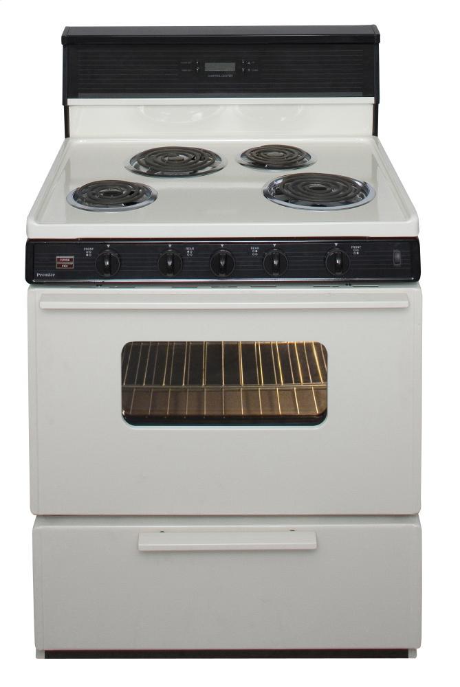 PREMIER EDK240TP 30 in. Freestanding Electric Range in Biscuit