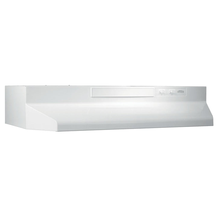 BROAN F402411 24-Inch Convertible Under-Cabinet Range Hood, 230 Max Blower CFM, White-on-White