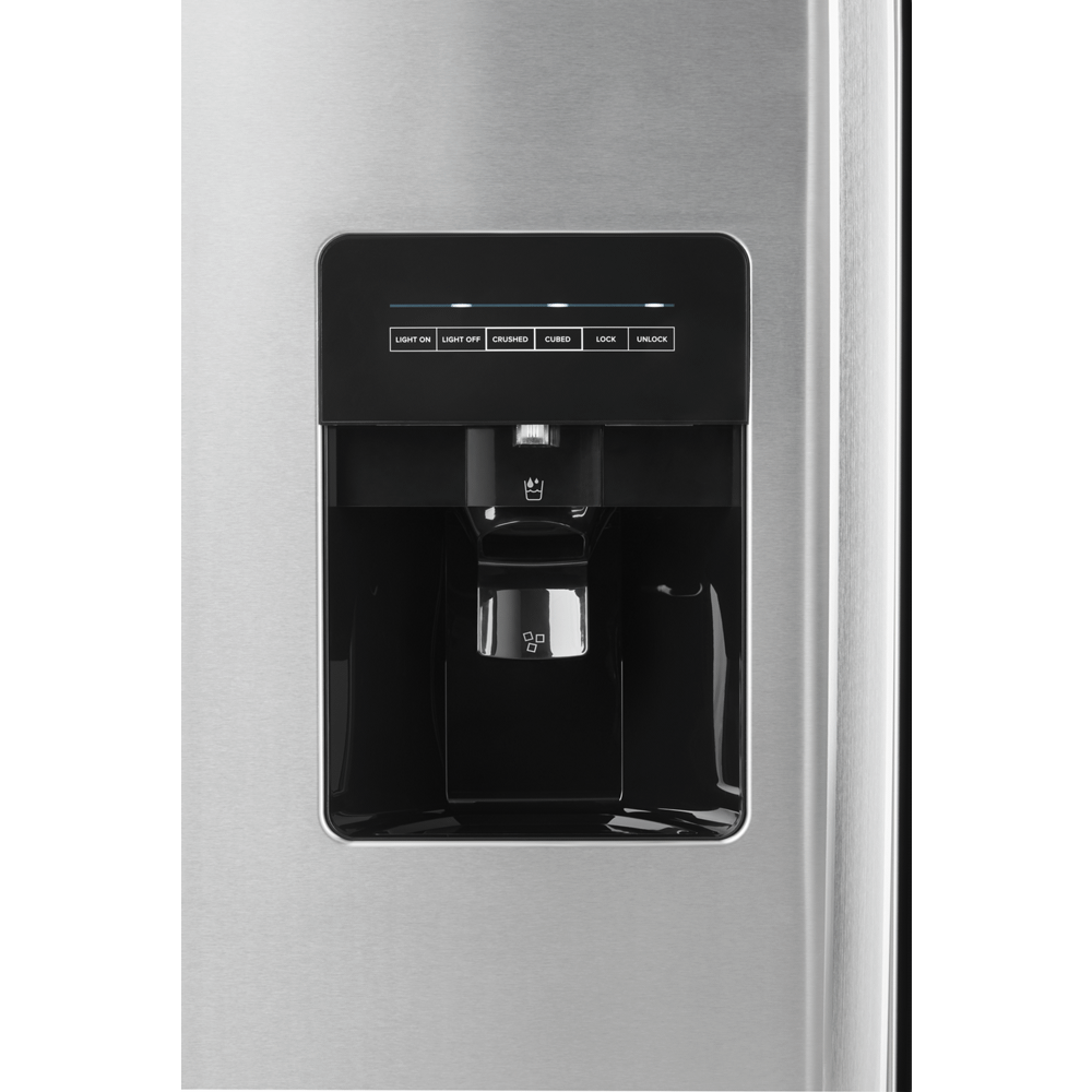AMANA ASI2175GRS 33-inch Side-by-Side Refrigerator with Dual Pad External Ice and Water Dispenser
