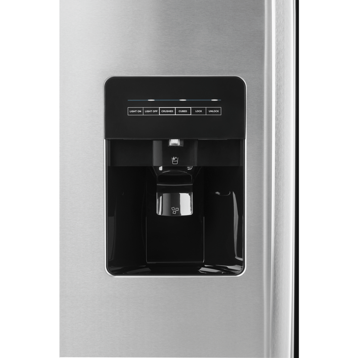 AMANA ASI2175GRS 33-inch Side-by-Side Refrigerator with Dual Pad External Ice and Water Dispenser