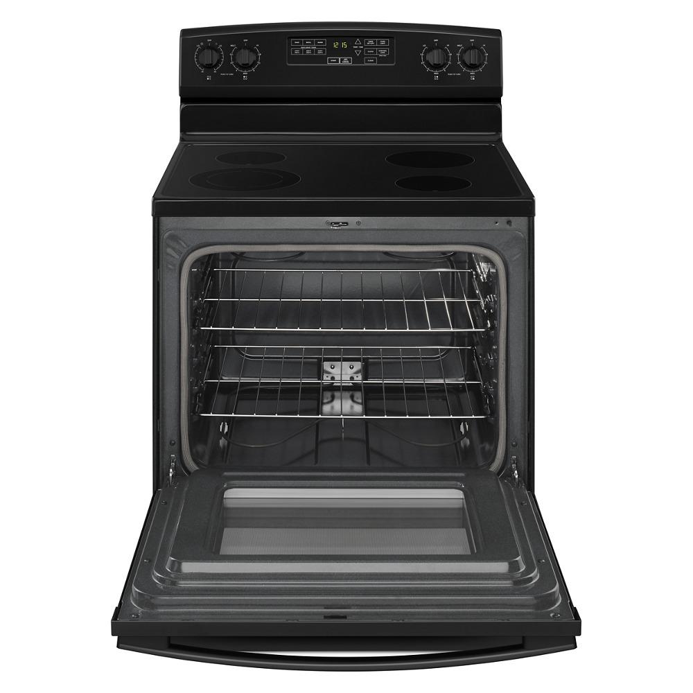 AMANA AER6603SFB 30-inch Amana R Electric Range with Extra-Large Oven Window