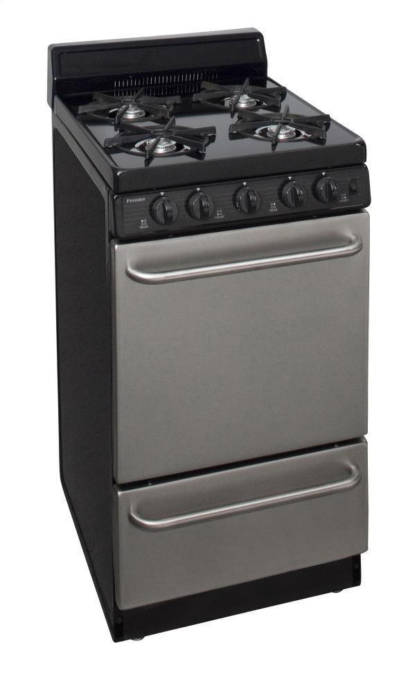 PREMIER SAK600BP 20 in. Freestanding Gas Range in Stainless Steel