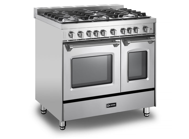 VERONA VPFSGG365DSS Prestige 36" Gas Double Oven Range - Stainless Steel