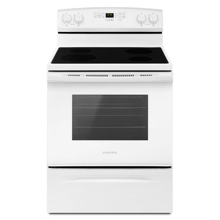 AMANA AER6603SFW 30-inch Amana R Electric Range with Extra-Large Oven Window