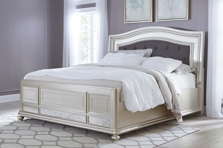 ASHLEY FURNITURE B650B11 Coralayne - Silver 3 Piece Bed Set King