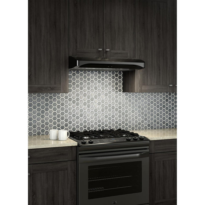 BROAN ALT230BL Elite 30-Inch Convertible Under-Cabinet Range Hood, Black, 375 Max Blower CFM