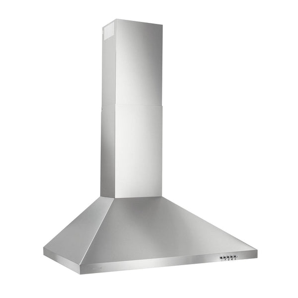 BROAN BW5036SSL 36-Inch Convertible European Style Wall-Mounted Chimney Range Hood, 380 MAX Blower CFM, Stainless Steel LED Light