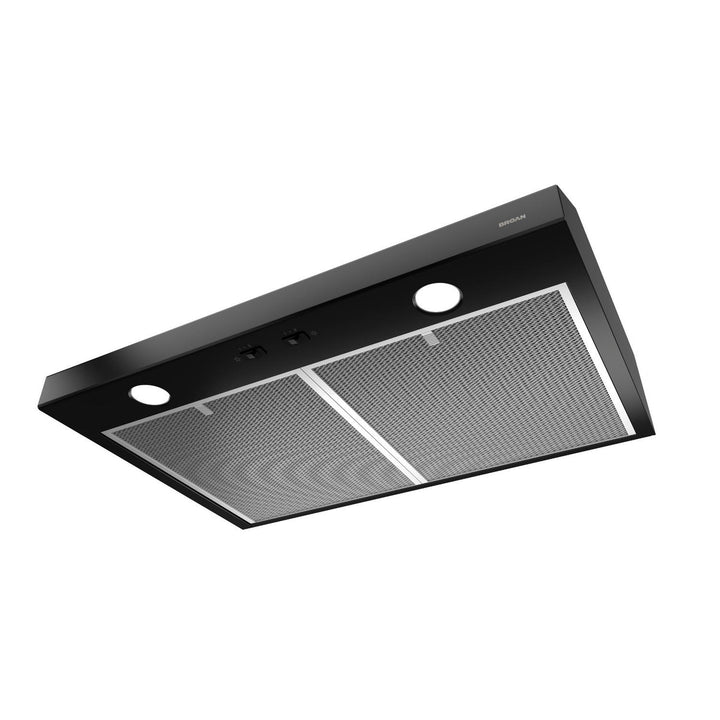 BROAN BCSD142BL Glacier 42-Inch 300 Max Blower CFM 5 Sones Black Range Hood