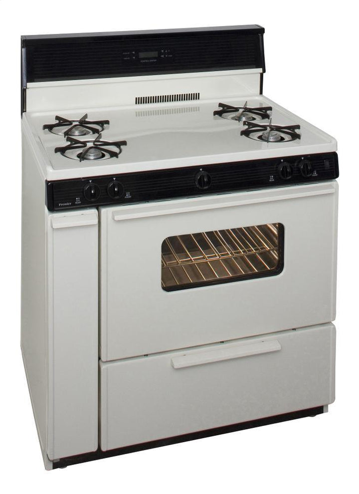 PREMIER SLK240TP 36 in. Freestanding Gas Range in Biscuit