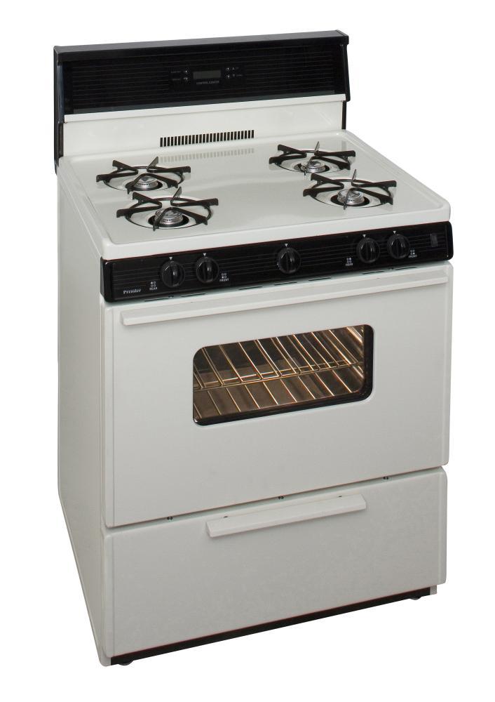 PREMIER SFK240TP 30 in. Freestanding Gas Range in Biscuit