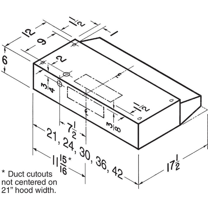 BROAN 402102 21-Inch Ducted Under-Cabinet Range Hood, 210 MAX Blower CFM, Bisque