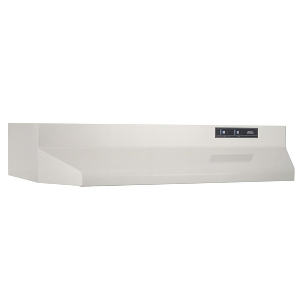 BROAN 402102 21-Inch Ducted Under-Cabinet Range Hood, 210 MAX Blower CFM, Bisque