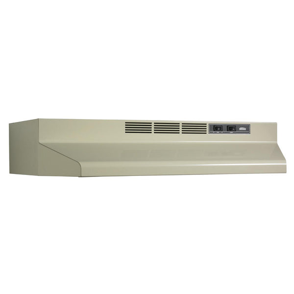 BROAN F403608 36-Inch Convertible Under-Cabinet Range Hood, 160 CFM, Almond