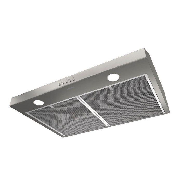 BROAN BCSQ130SS Glacier 30-Inch Convertible Under-Cabinet Range Hood, 375 Max Blower CFM, Stainless Steel