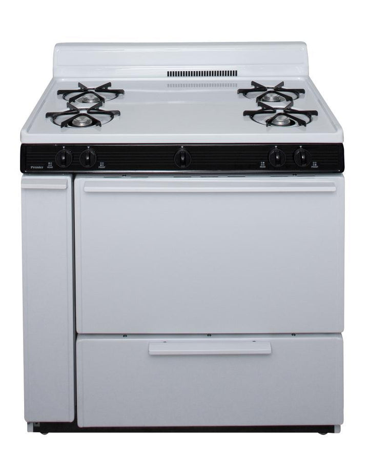 PREMIER SLK100WP 36 in. Freestanding Gas Range in White