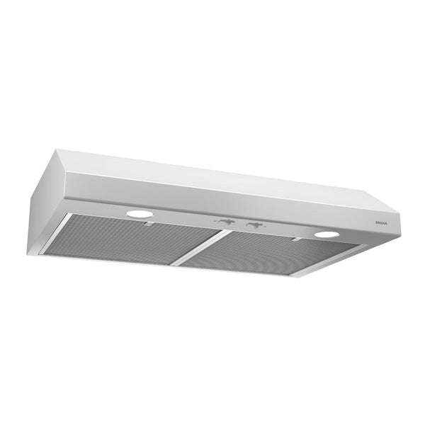 BROAN BCSD124WW Glacier 24-Inch 300 Max Blower CFM 5 Sones White Range Hood