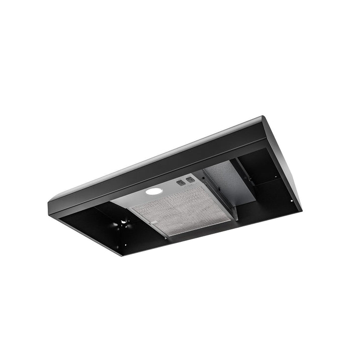 BROAN BXT130BL 30-Inch 4-Way Convertible Under-Cabinet Range Hood, 270 Max CFM, Black