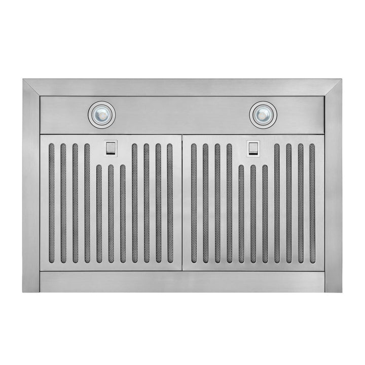 BROAN BWS2304SS 30-Inch Convertible Wall-Mount Low Profile Pyramidal Chimney Range Hood, 450 MAX CFM, Stainless Steel