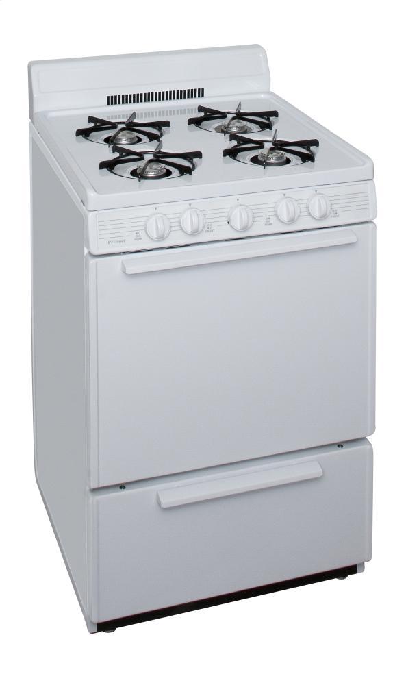 PREMIER SCK100OP 24 in. Freestanding Gas Range in White