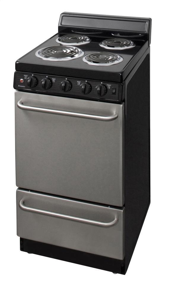 PREMIER EAK600BP 20 in. Freestanding Electric Range in Stainless Steel