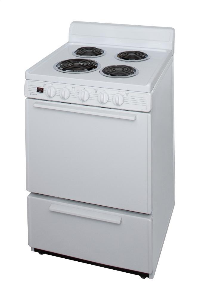 PREMIER ECK100OP 24 in. Freestanding Electric Range in White